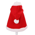 クリスマス様式の贅沢な猫はギフト/記念品のための赤いマントの重量0.15kgに着せます サプライヤー