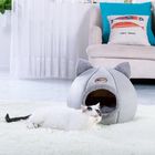 珊瑚の羊毛ペット ベッド猫の寝袋の冬暖かく小さい猫のベッド サプライヤー