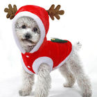 クリスマス ペットは幾何学的なパターンが付いている犬のフード付きコートのリント材料に着せます サプライヤー