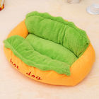 さまざまなサイズ ペット ベッドすべての季節に利用できる暖かく柔らかい繊維犬のLoungerのベッド サプライヤー
