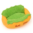 さまざまなサイズ ペット ベッドすべての季節に利用できる暖かく柔らかい繊維犬のLoungerのベッド サプライヤー