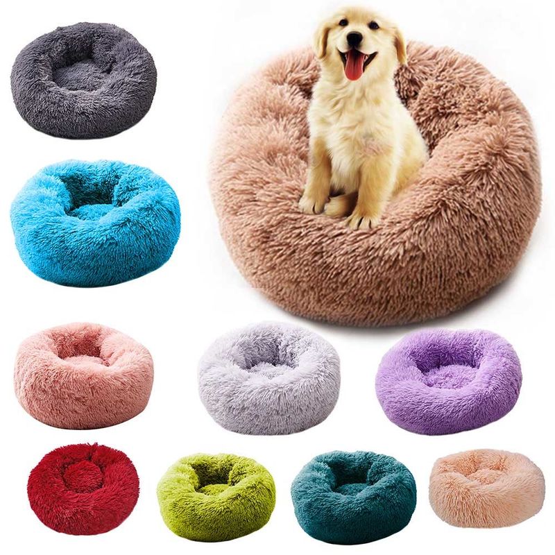 大きい犬/猫の家のための極度の柔らかいドーナツのベッド/静まる犬のベッドの柔らかい快適 サプライヤー