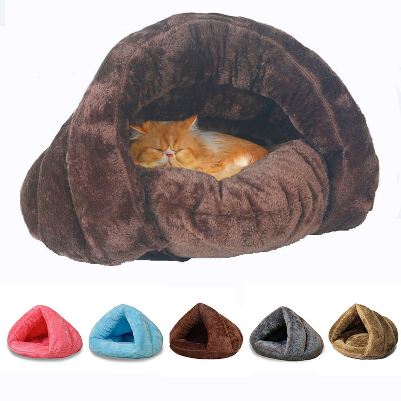 猫犬のための柔らかい巣の犬小屋のベッド/洞窟の家の冬暖かく居心地のよいペット ベッド サプライヤー