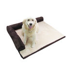 スリップ防止特大犬のベッドの高密度スポンジ/コーデュロイのプラシ天材料 サプライヤー