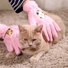 猫/犬のためのピンクの専門ペット手入れをする手袋のBathのクリーニングの手袋 サプライヤー